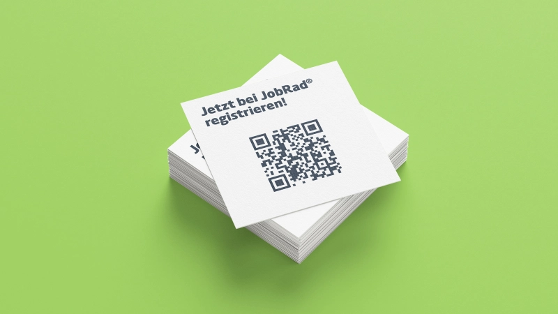 Jetzt bei JobRad registrieren - QR Code